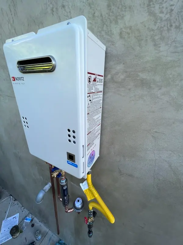Tankless water heater installation for Paradise Lakes homes